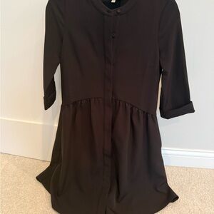Tuckernuck Black Button-Up Dress